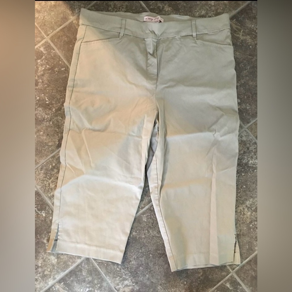 Women's Capris (BeigelWhite) - Size 20 in every story